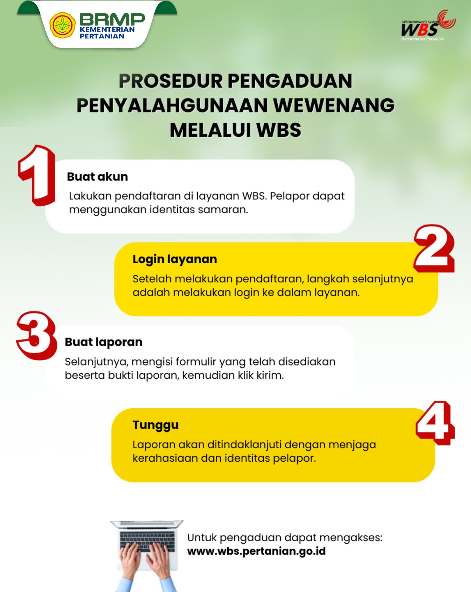Prosedur pengaduan wbs